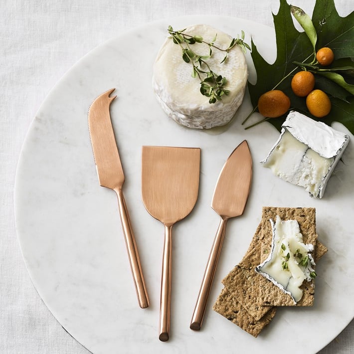 William Sonoma Copper Cheese Knives, Set of 3 ($40)