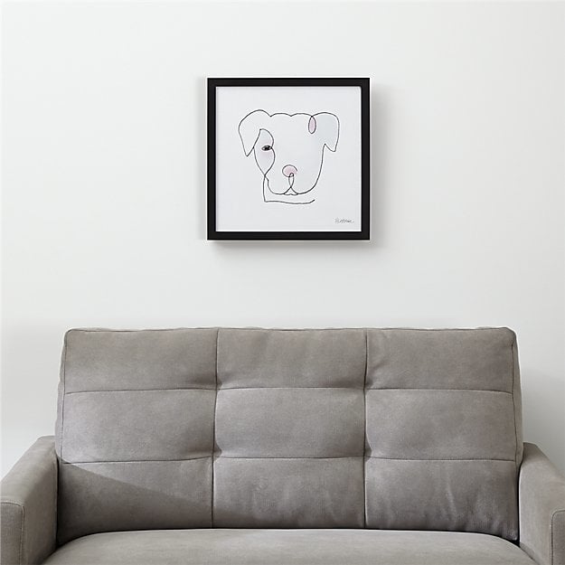 Crate & Barrel One Liner Pittie Print ($129)