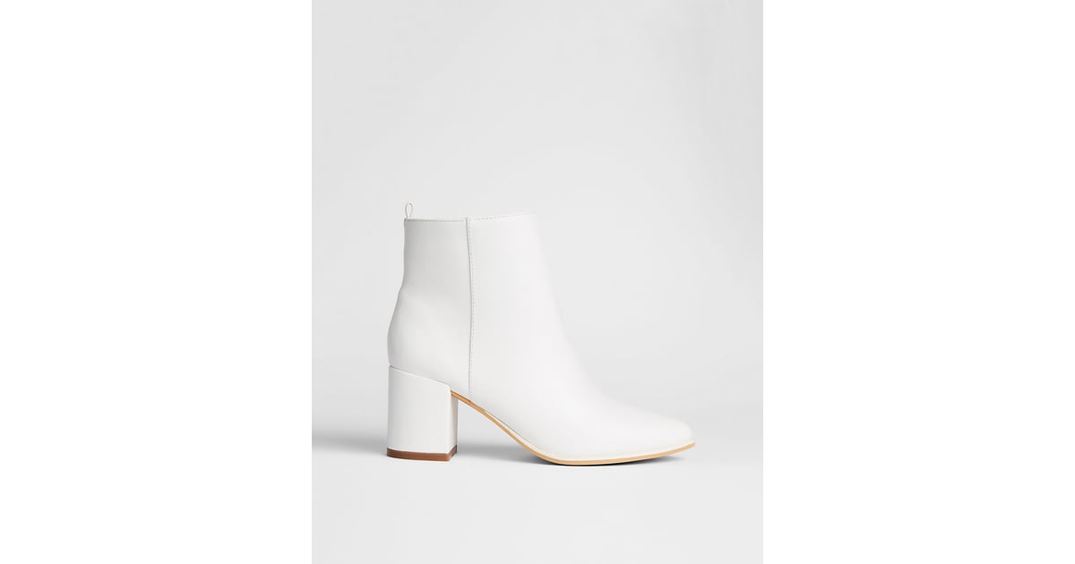 Express Thick Heeled Ankle Bootie Express Fall Line 2017 POPSUGAR