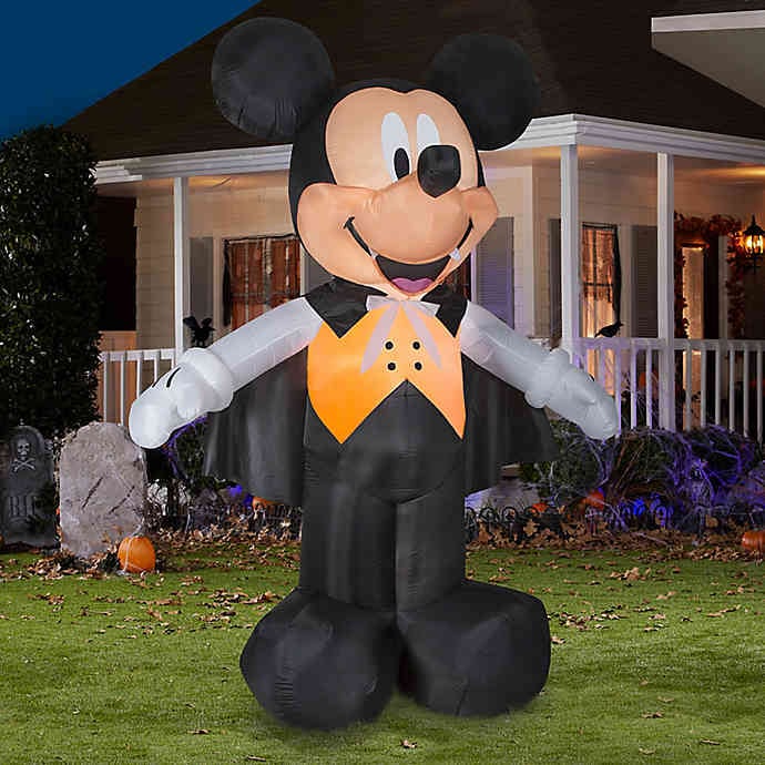 Inflatable Disney Mickey Mouse Vampire 10 Foot Outdoor Halloween Decoration