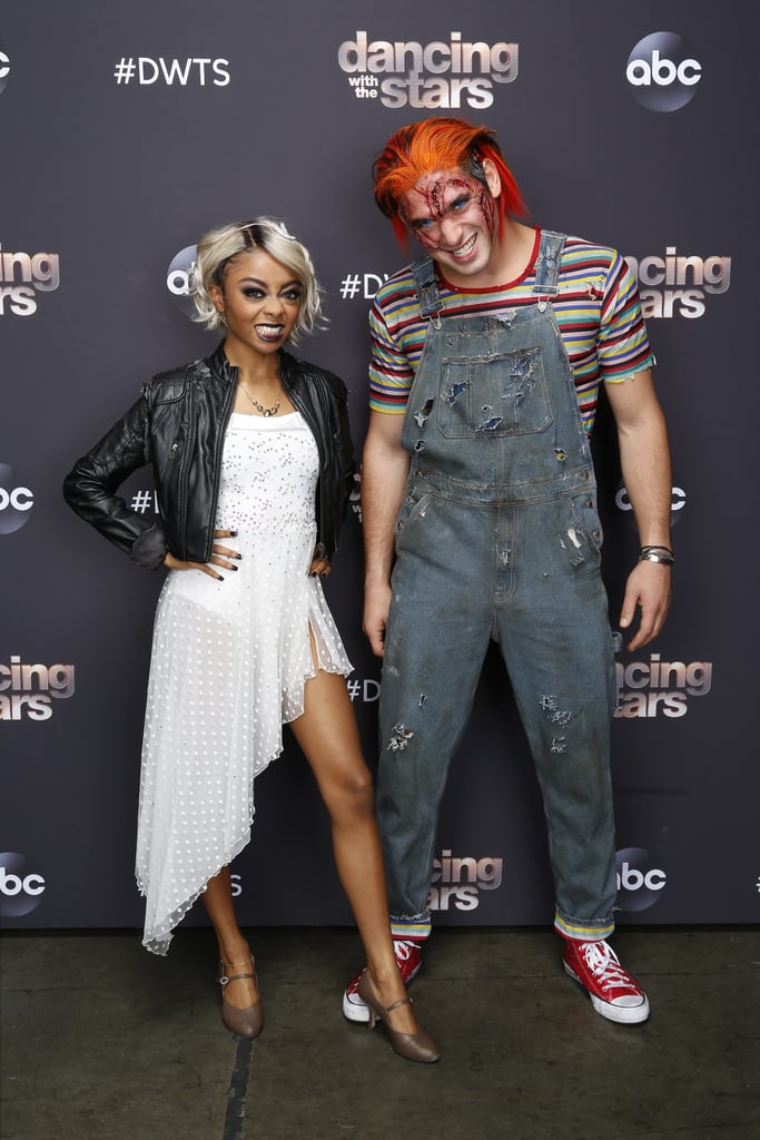 Skai Jackson and Alan Bersten as Tiffany Valentine and Chucky