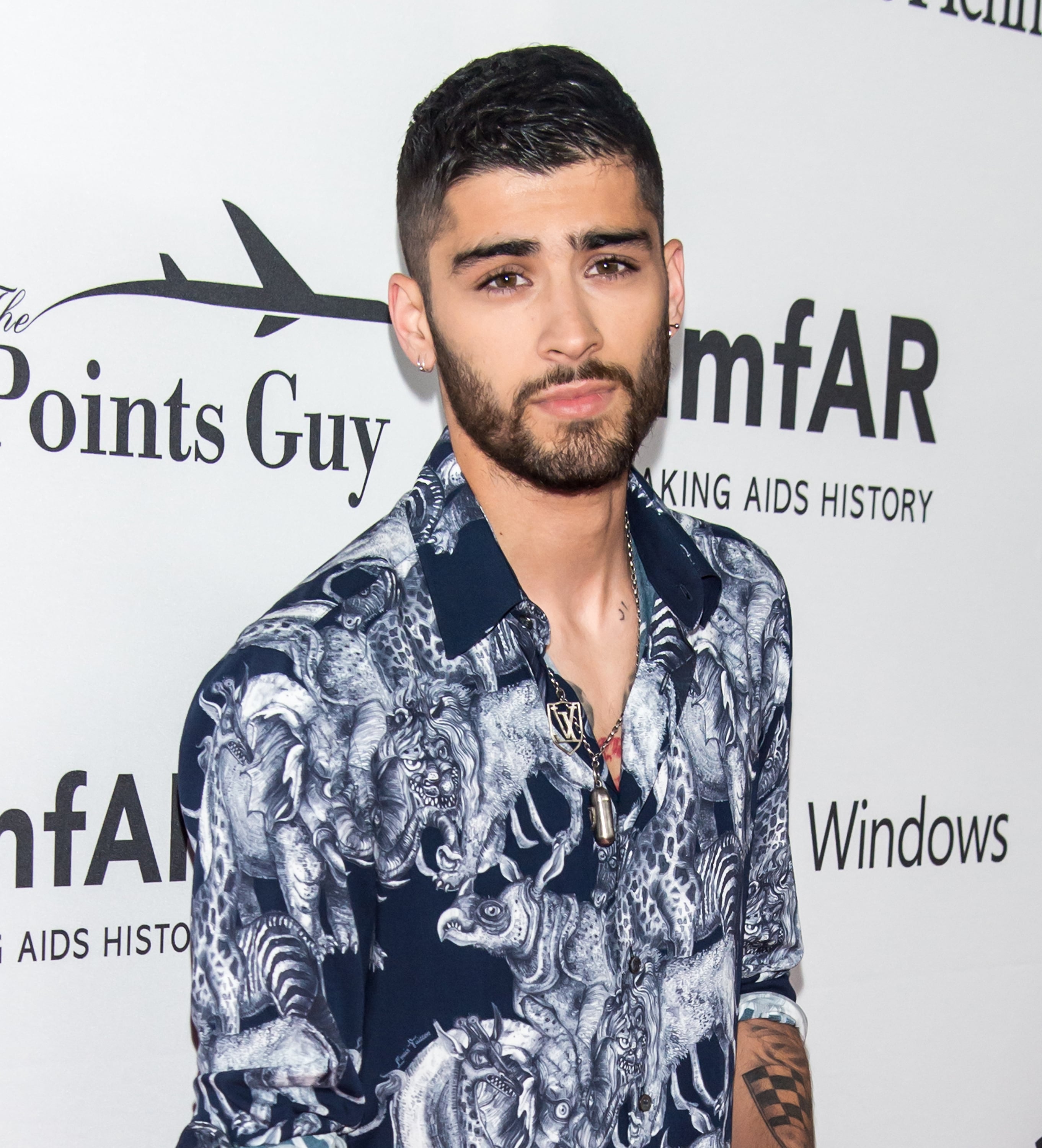 Zayn malik flower top shirt