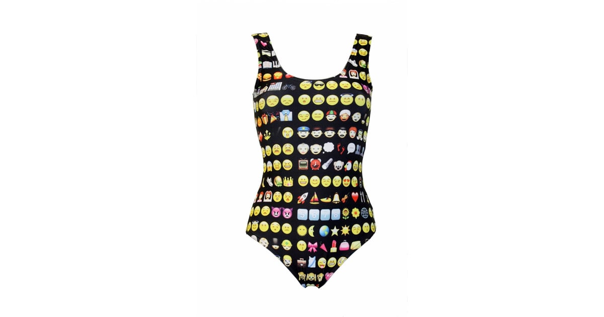 Emoji Emoticon Smiley Icons Printed Swimsuit (33) Geeky Swimsuits