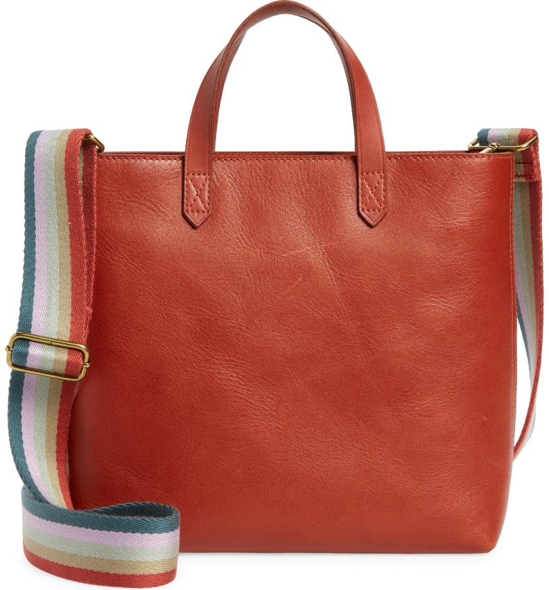 A Rainbow Tote: Madewell Small Transport Leather Crossbody Tote