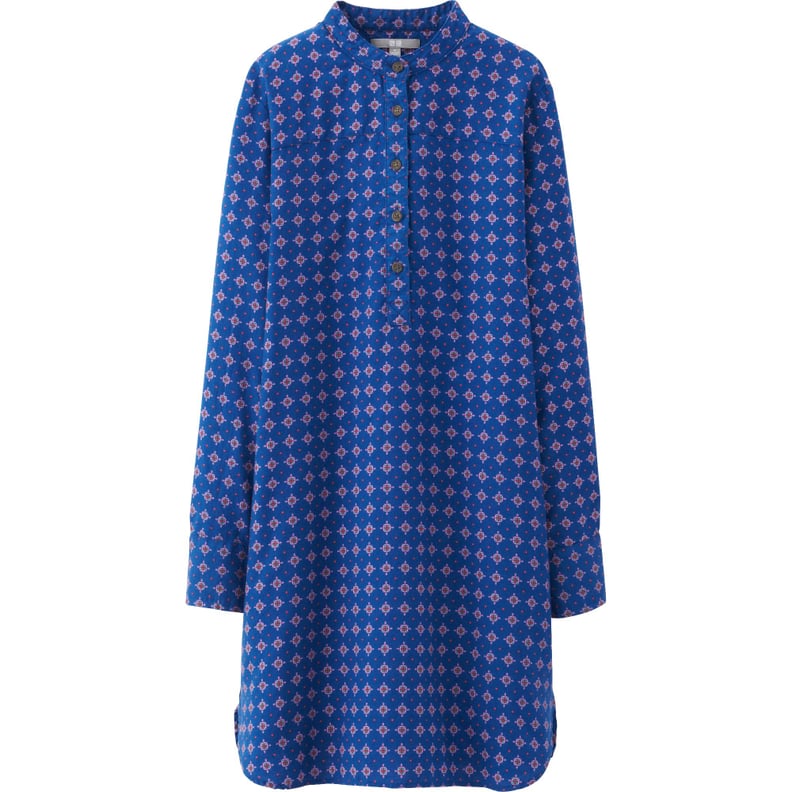 Uniqlo Flannel Printed Shirt Dress