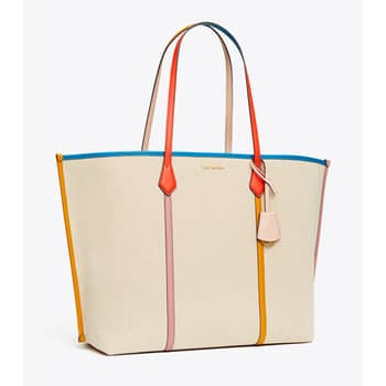 Tory burch perry sale canvas oversized tote