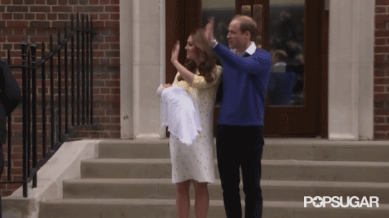 Royal Baby Girl First Appearance GIFs