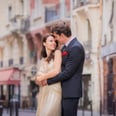 The Bride Wore a Gold Dress From eBay to Her Elopement in Paris, and We Love It