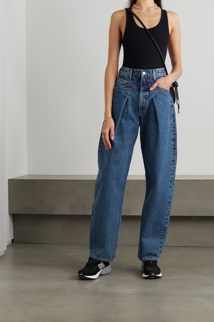 AGOLDE + Net Sustain Lark High Rise Boyfriend Organic Jeans