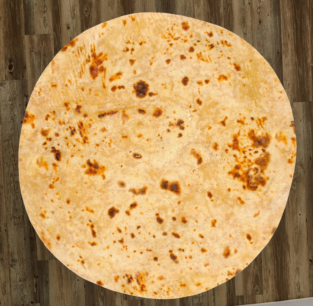 RetroArtDecor Corn Tortilla Round Microfiber Beach Towel