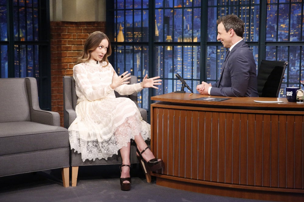 Olivia Wilde's H&M Dress on Late Night With Seth Meyers