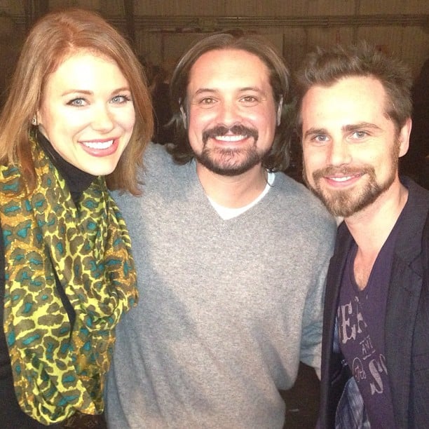 Maitland Ward, who played Rachel on Boy Meets World's later years, posed with Will Friedle and Strong on a set visit.
Source: Instagram user amaitlandbaxter