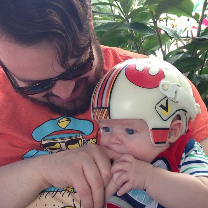 Dad Designs Star Wars Baby Helmets