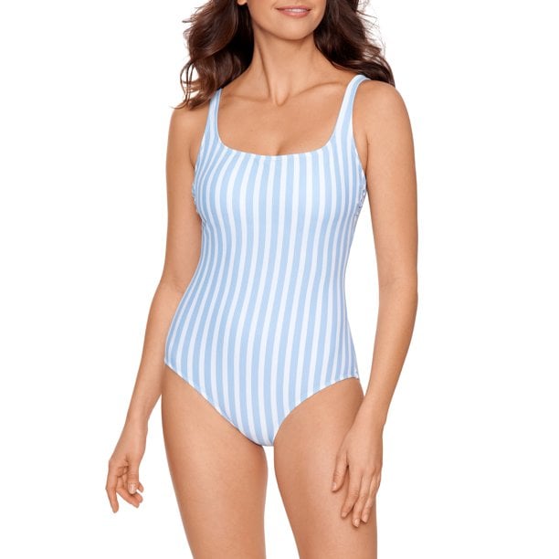 Time and Tru Striped One Piece Swimsuit