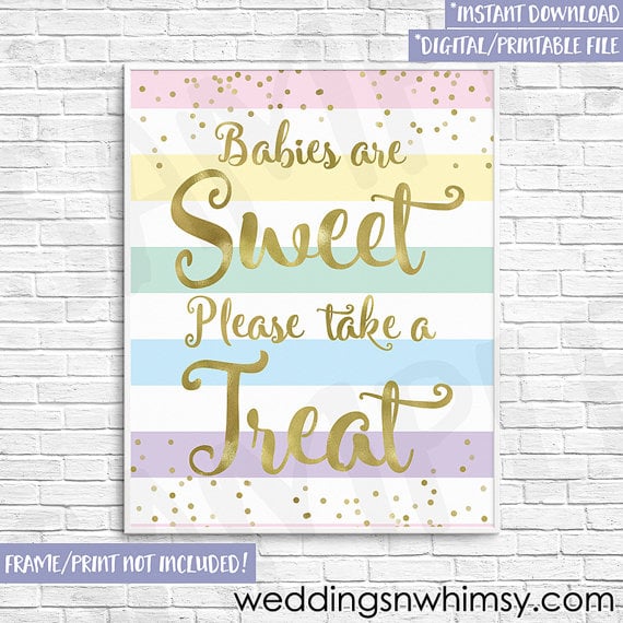 Baby Shower Dessert Sign