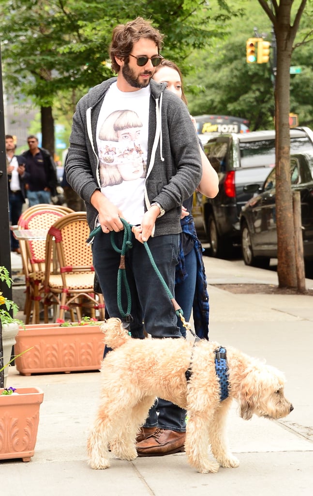 Josh Groban's pal, Sweeney, was by his side for a June 2015 walk around NYC.