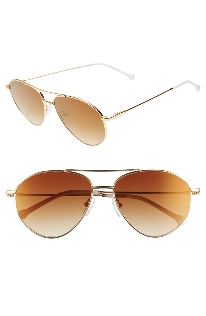Colors In Optics Breezy 57mm Aviator Sunglasses