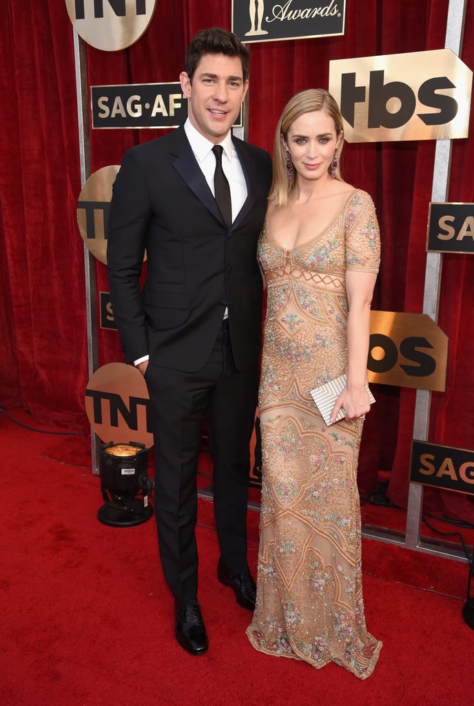 Emily Blunt and John Krasinski at 2017 SAG Awards