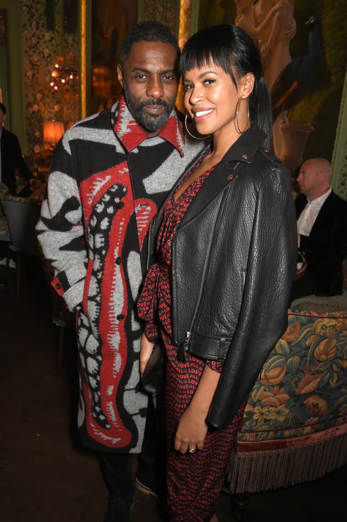 Idris Elba and Fiancee Sabrina Dhowre at Fashion Week 2018