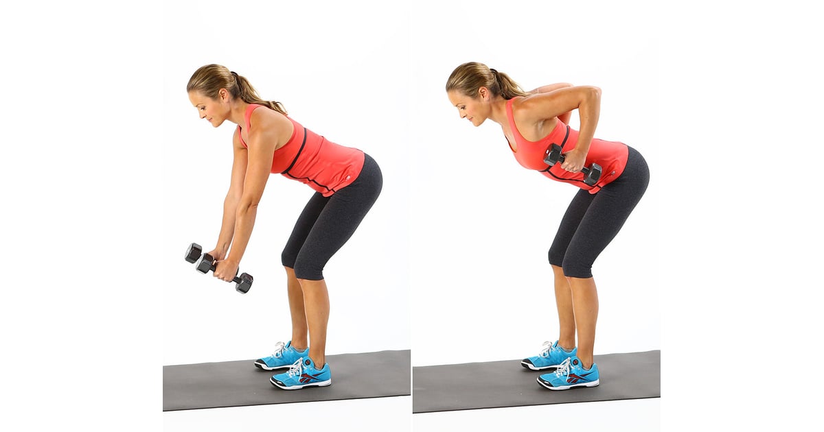 Number 1: Bent-Over Row | Five-Minute Arm Workout | POPSUGAR Fitness ...