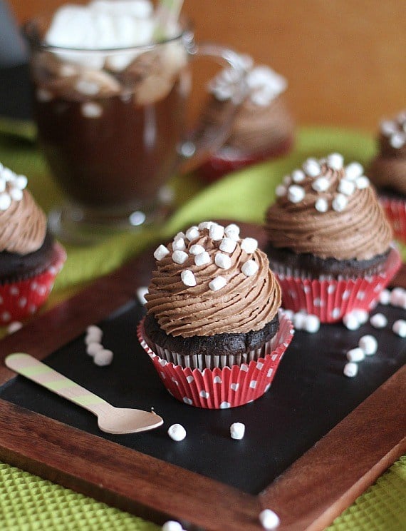 Hot Chocolate Cupcakes