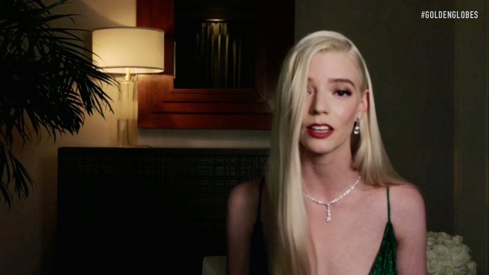 Anya Taylor-Joy's Best Moments at the 2021 Golden Globes