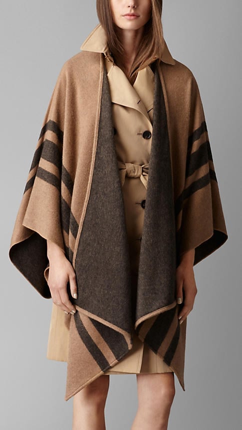 Burberry Stripe Cashmere Merino Wool Wrap