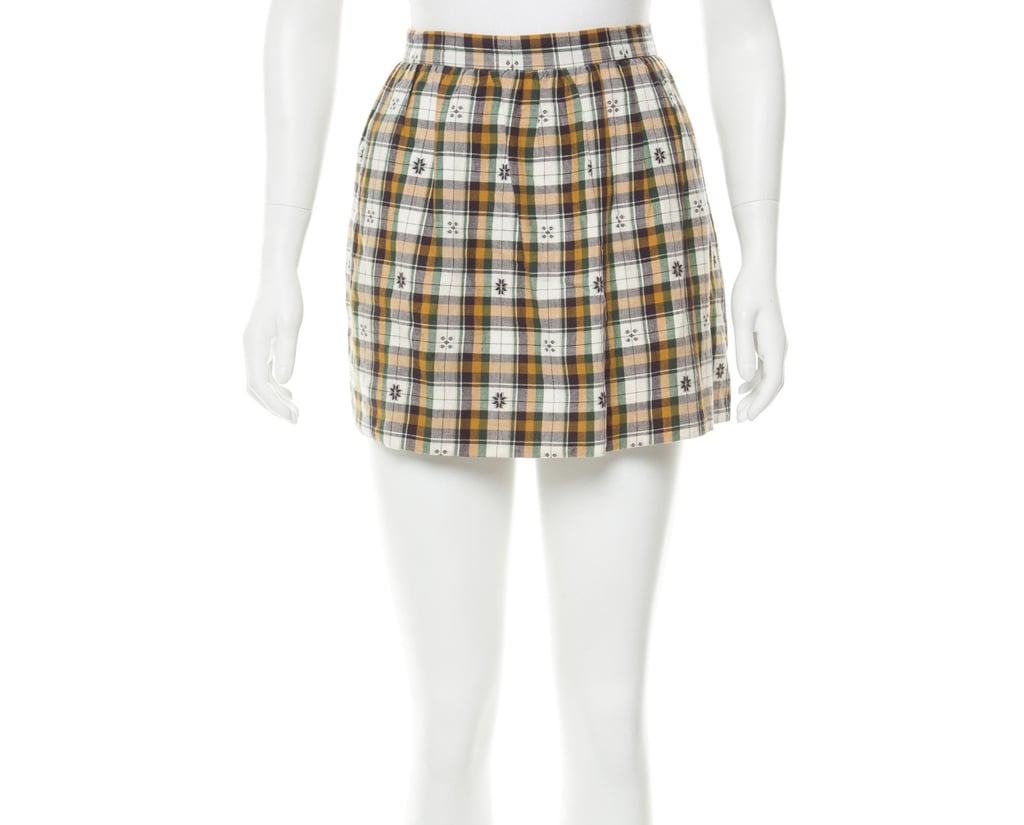 Les Prairies de Paris Plaid Mini Skirt