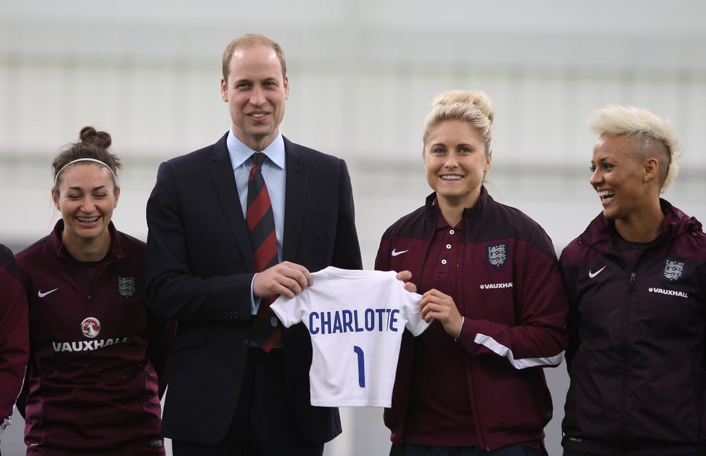 When William Was Presented With a Soccer Jersey For Charlotte