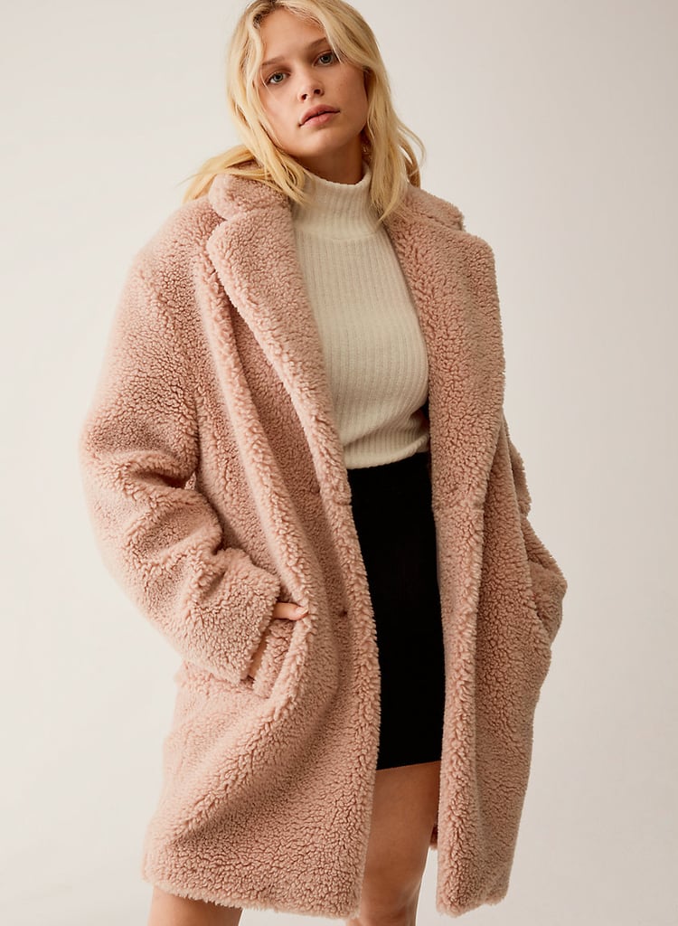 Wilfred Teddy Cocoon Coat | Best Faux Fur Coats 2018 | POPSUGAR Fashion ...