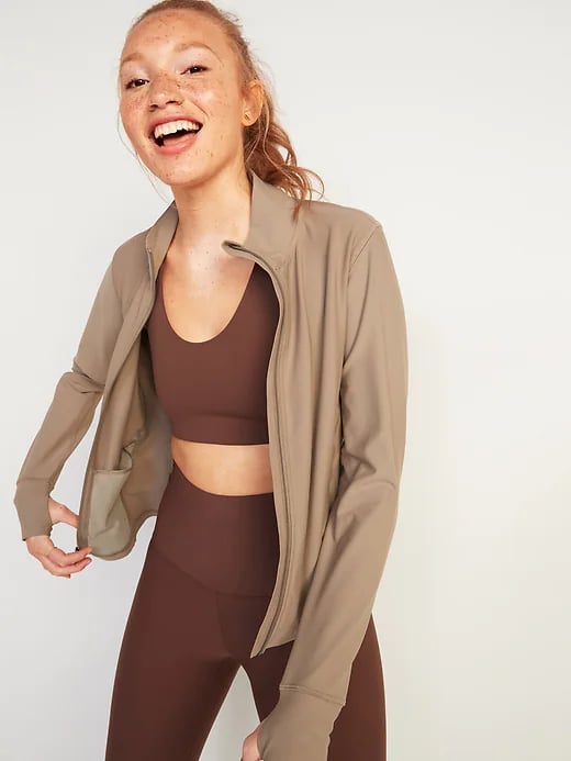 Old Navy Powersoft Cropped Zip-Front Jacket