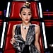 Miley Cyrus's Silver Bow Dress on The Voice
