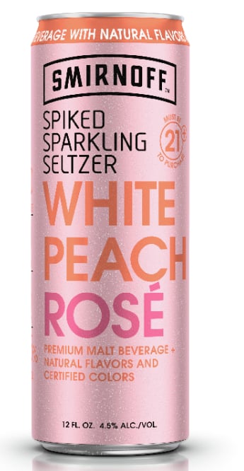 Smirnoff Spiked Sparkling Seltzer White Peach Rosé