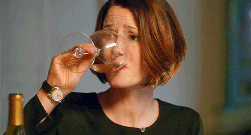 And She Knows There's Always Room For More Wine