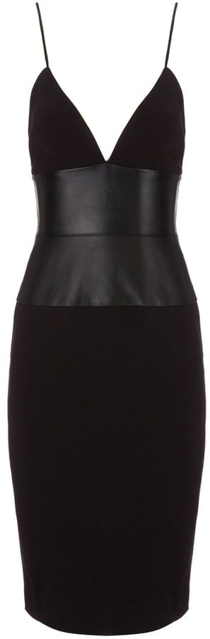 L'Agence Black Leather Bodice Dress | Sexy Dresses | POPSUGAR Fashion ...