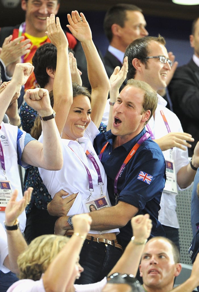 Kate Middleton and Prince William couldn't contain their excitement during the Summer 2012 Olympics in London.