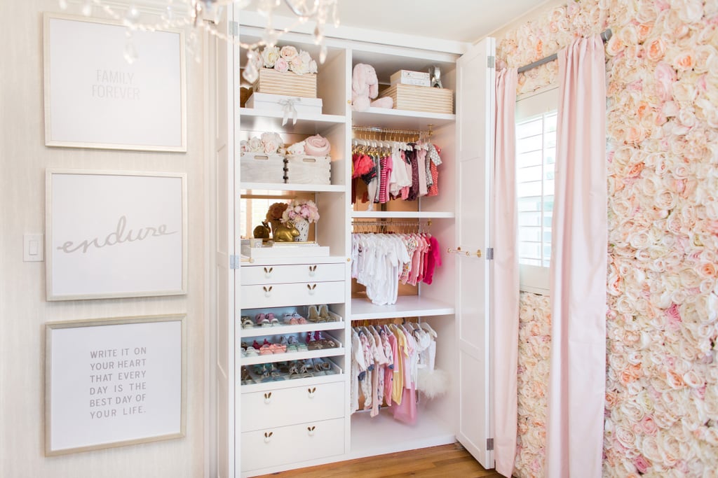 "If you have deep shelves, consider having the shelves pull out so that you can see the entire shelf's contents easier," Lisa explains. For a luxurious touch, she added pink ultra-suede custom inserts to each drawer.