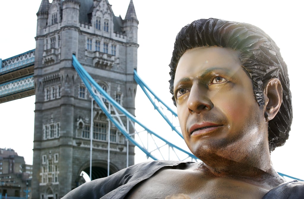 Giant Jeff Goldblum Sculpture in London