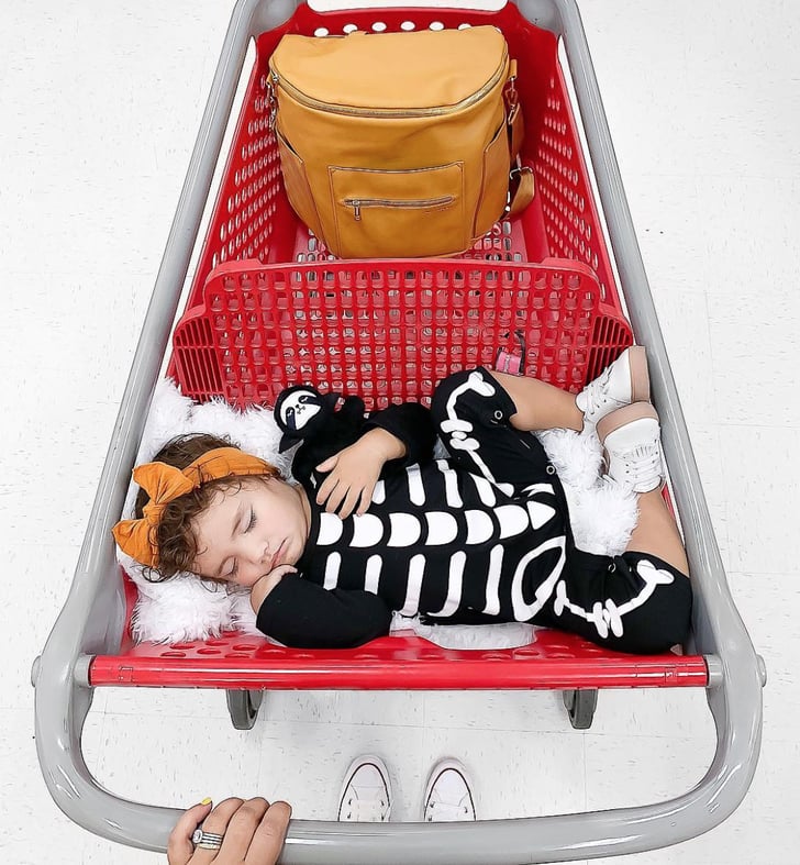 Toddler Asleep in Target Carts POPSUGAR Family Photo 2