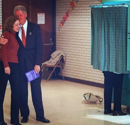 #TBT I was so proud to vote for my mom in her 2000 Senate race! Can't wait to cast my ballot again for her come November!