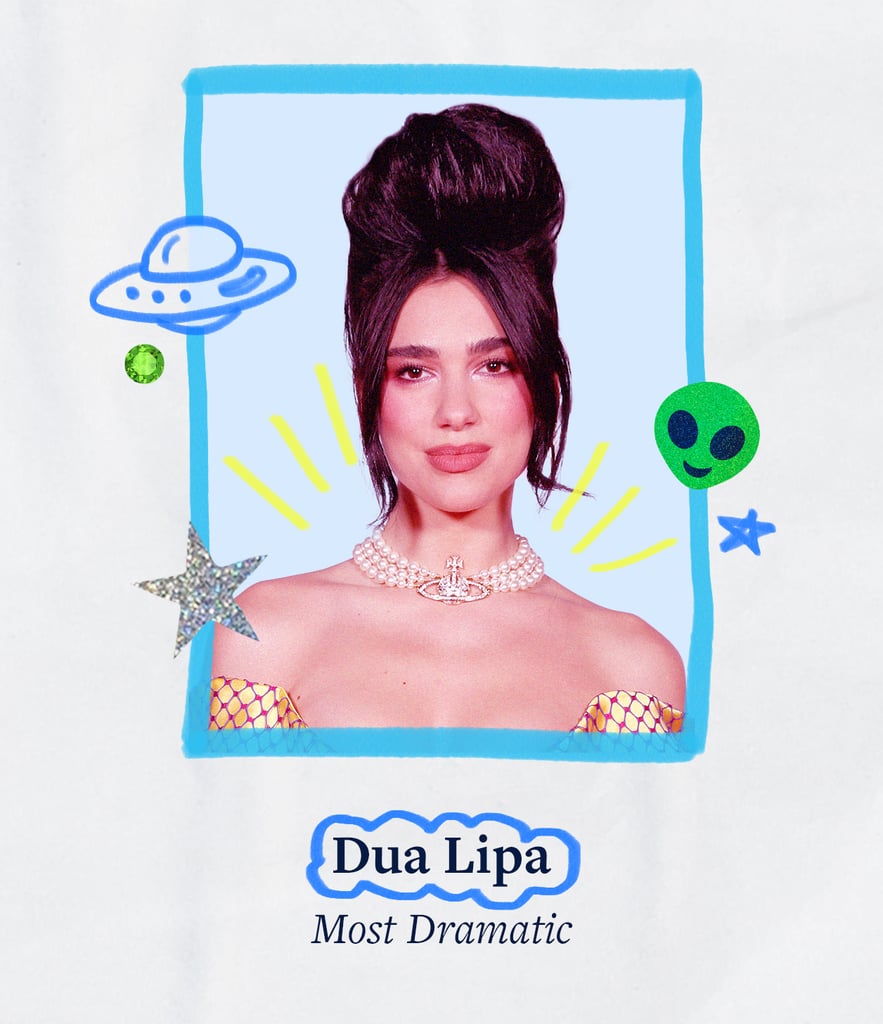 From her many campaigns, including for Puma and Versace, to her "Demeanour" music video and summer performance at the BRIT Awards, Dua Lipa is always doing the most with her outfits. For her, more is more with full commitment to any role she's playing — whether on stage or merely hanging poolside. Every look is a fashion moment.