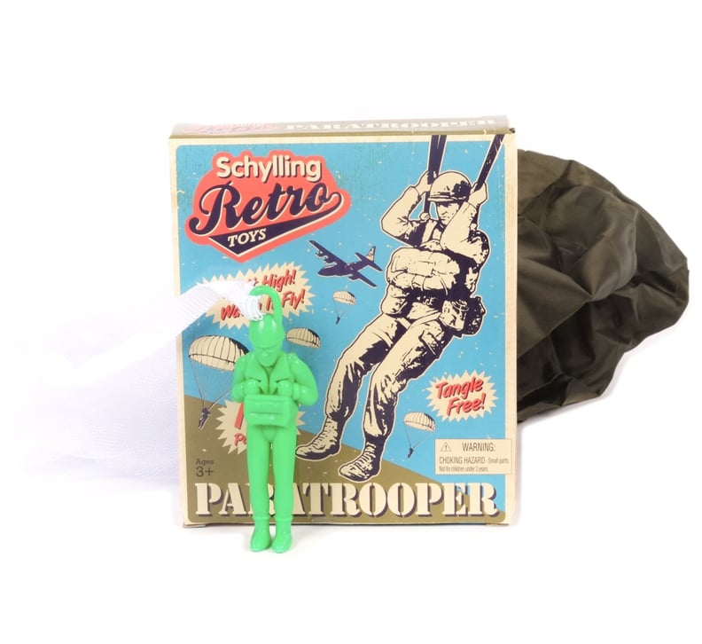 Classic Retro Paratrooper Toy With Parachute