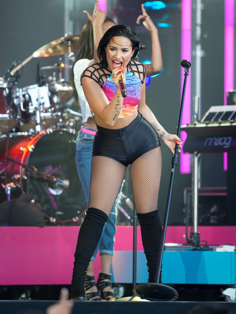 Demi Lovato on Jimmy Kimmel Live August 2015