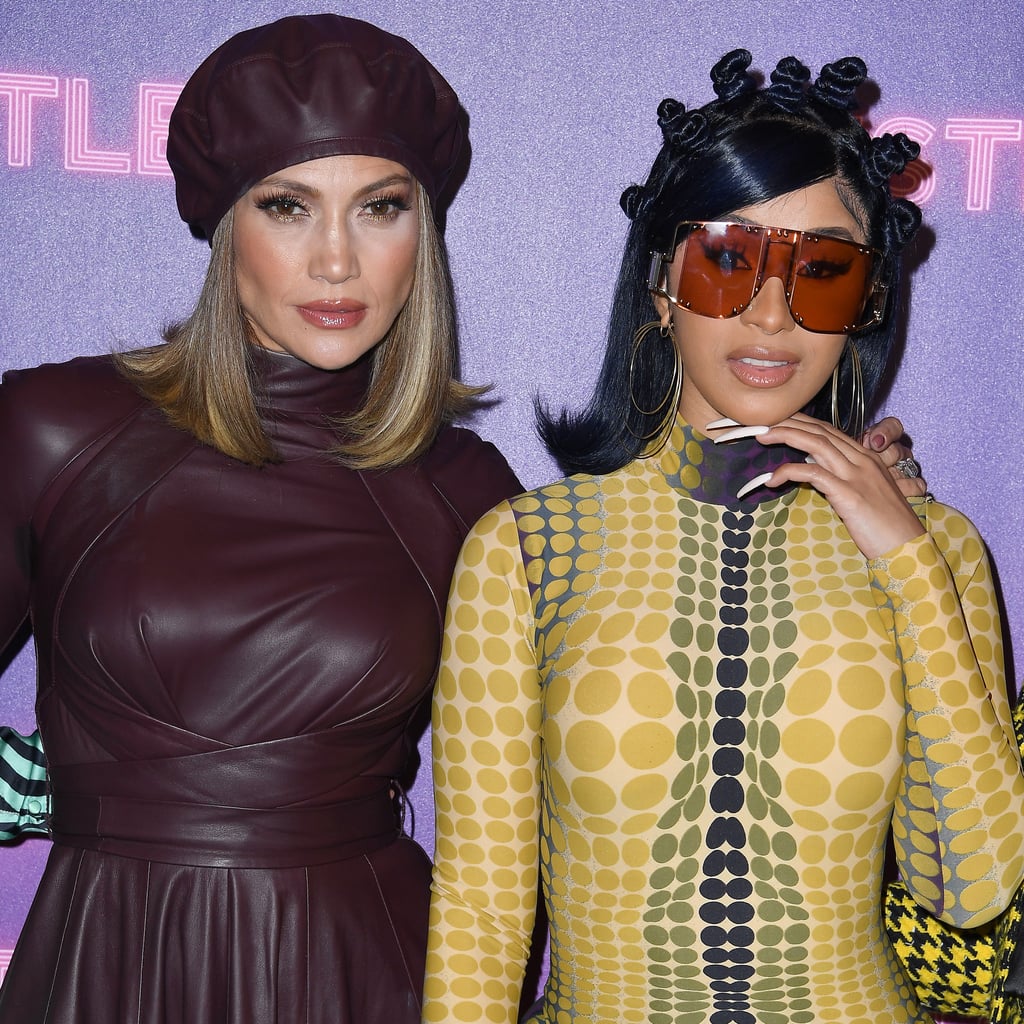 Jennifer Lopez and Cardi B at the Husters Photocall in LA