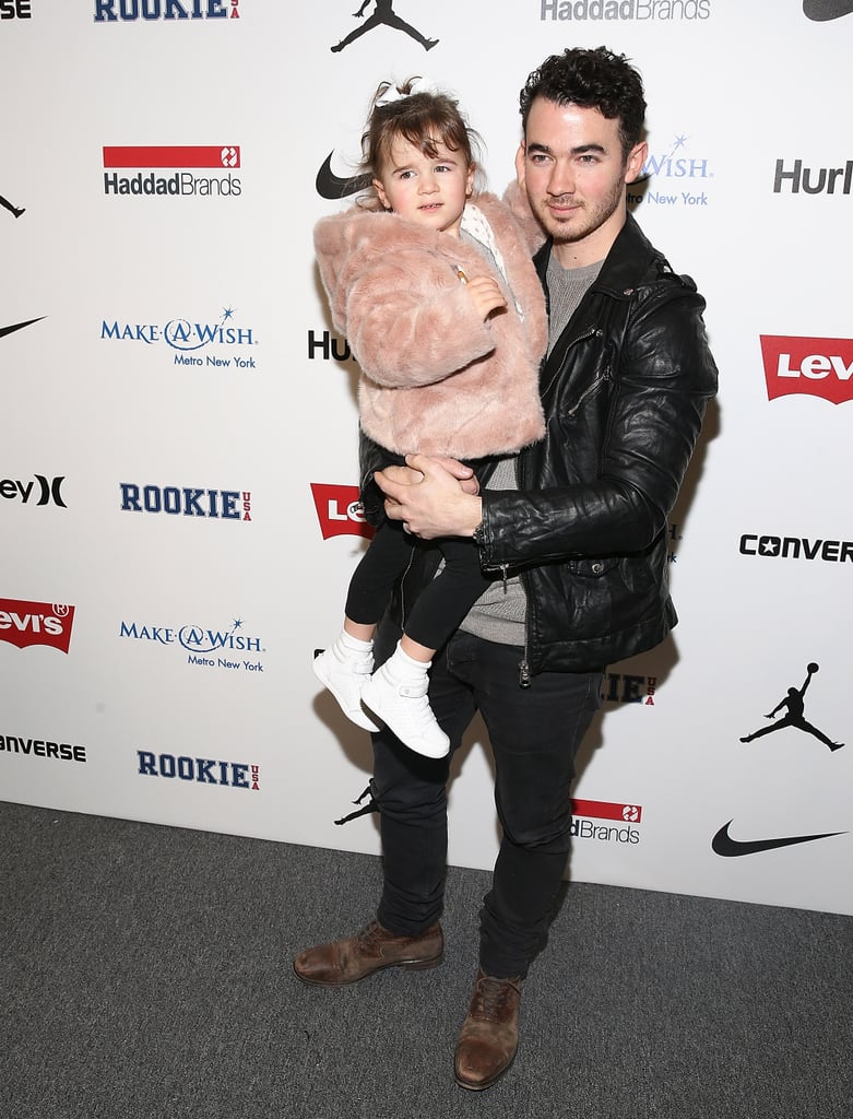 Kevin Jonas and Daughter Alena at New York Fashion Week 2017