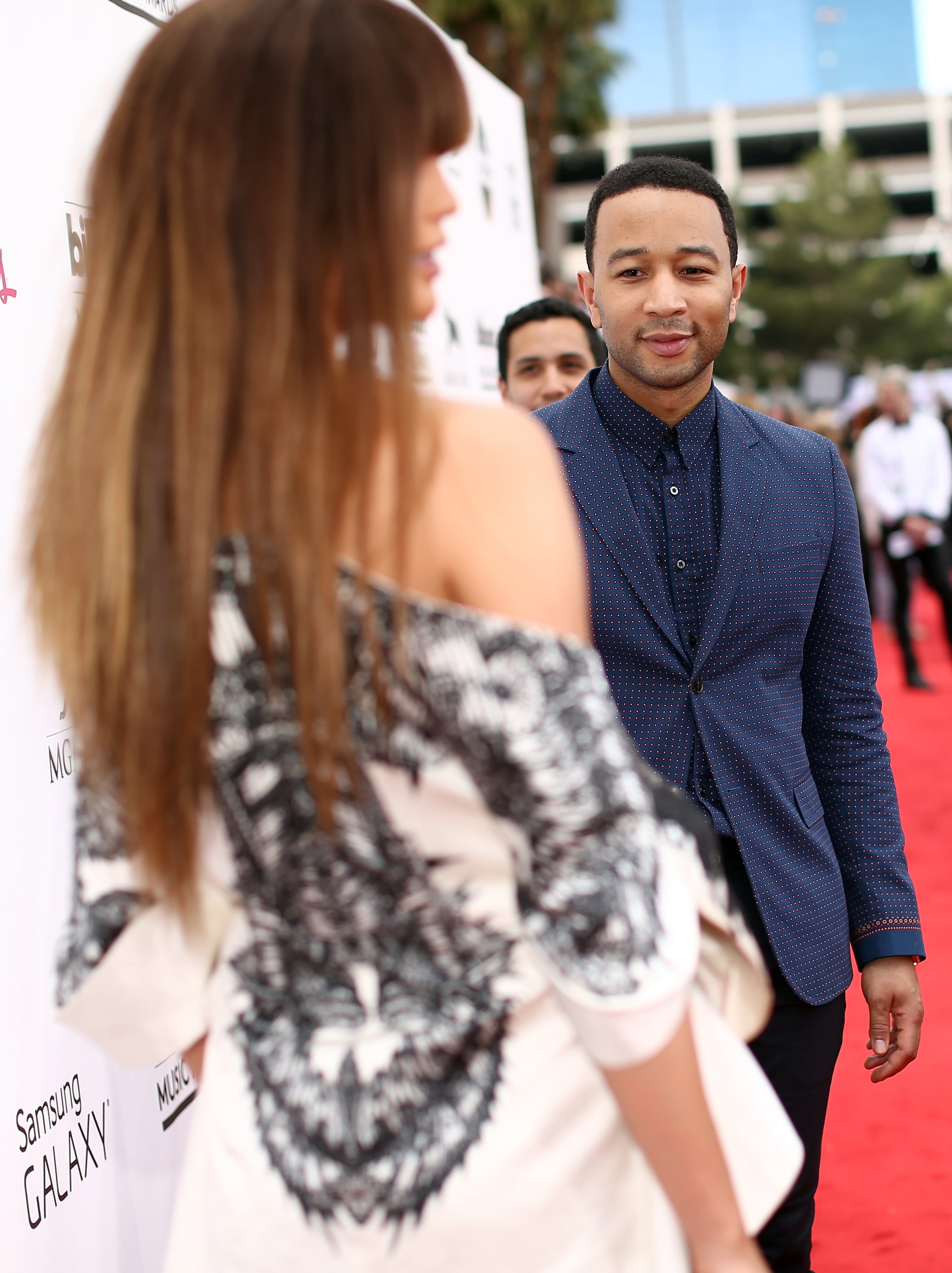 Celebrity Entertainment John Legend Is Definitely Digging Chrissy Teigen S New Look Popsugar Celebrity Photo 5