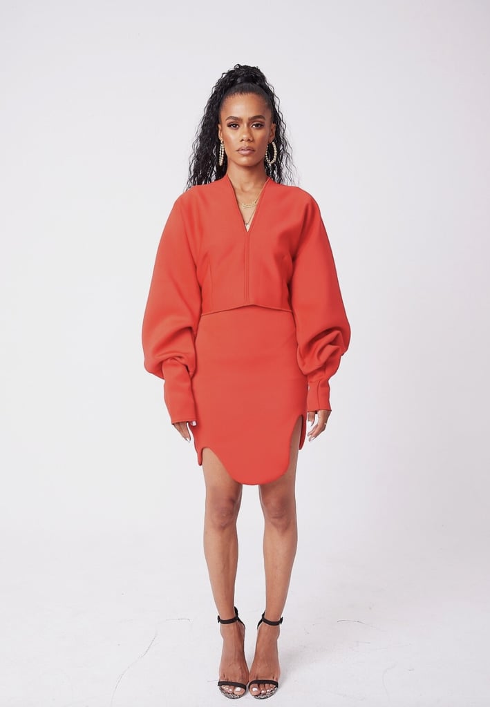 SammyB Red 12th Ave Oval Place Skirt