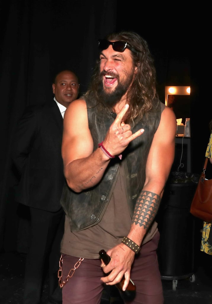 Jason Momoa at CinemaCon in Las Vegas 2017