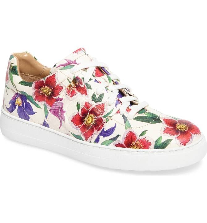 Floral boots aren't the only buds popping up! These Salvatore Ferragamo Gancio Print Sneakers ($550) are proof that nature isn't in full hibernation mode this Winter.