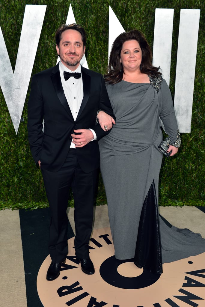 Melissa McCarthy and Ben Falcone arrived at the Vanity Fair Oscar party on Sunday night.
Melissa McCarthy and Ben Falcone arrived at the Vanity Fair Oscar party on Sunday night.